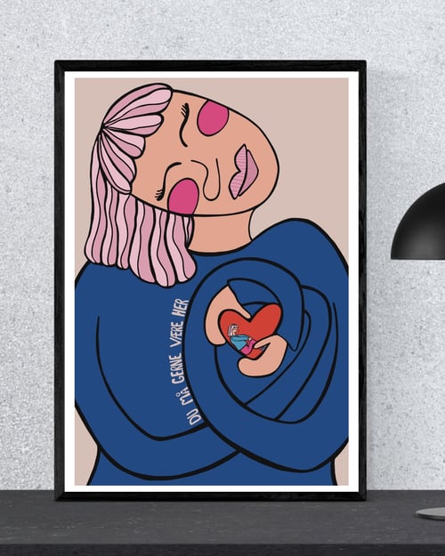 Plakat: Du må gerne være her (2)