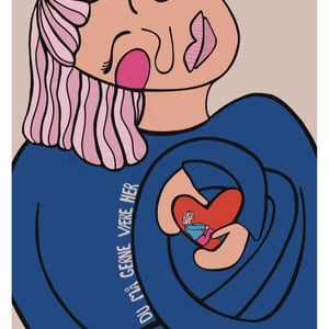 Plakat: Du må gerne være her – produktbillede