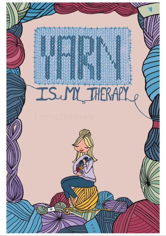 Plakat: yarn is my therapy