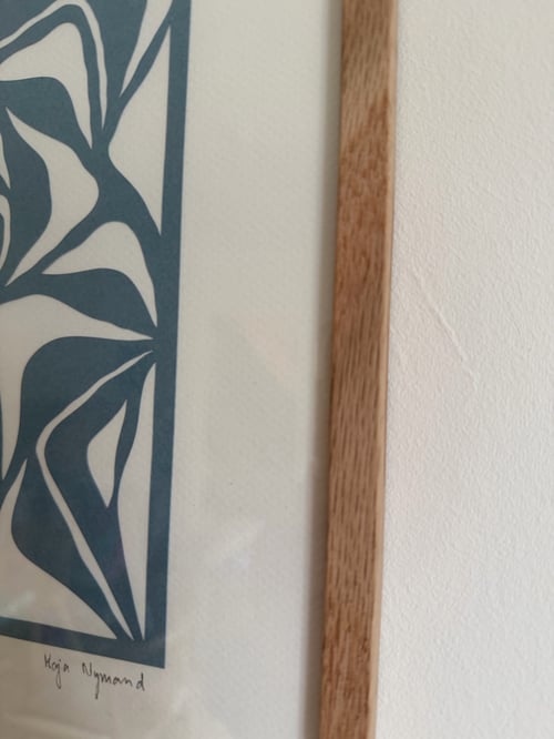 A3, papercut, støvet blå, indrammet  (4)