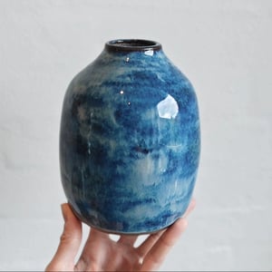 VASE BLÅ STORM – produktbillede