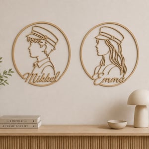 Student | m./navn i træ – produktbillede