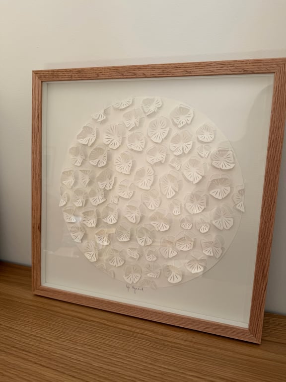 40x40cm, 3D papercut, indrammet  billede 7