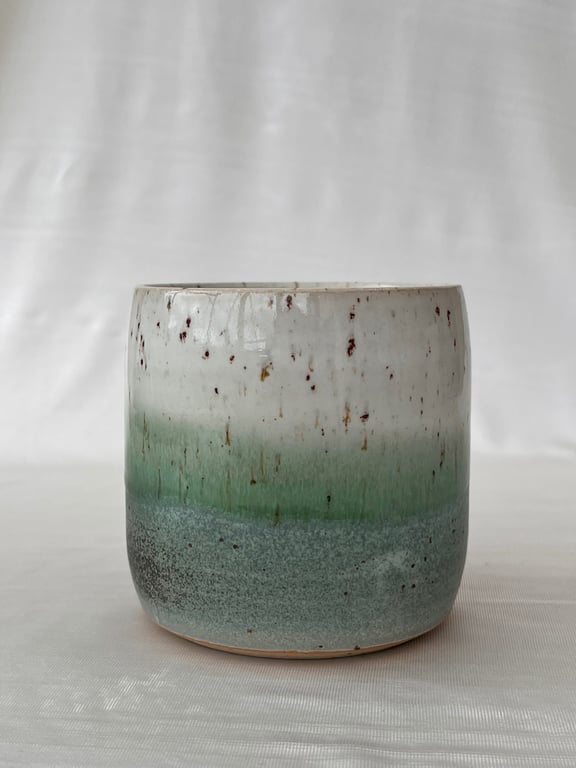 Far kop grøn. 340 ml. H: 8 cm billede 2