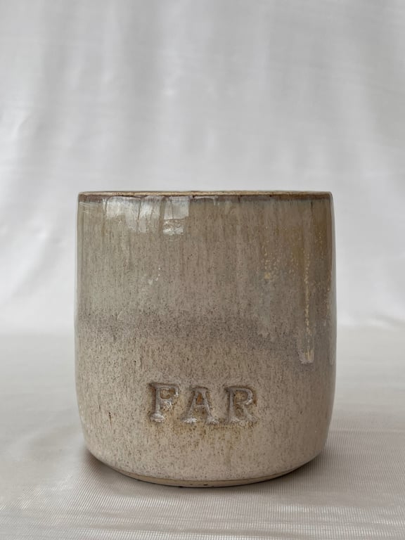 Far kop sand. 360 ml. H: 8,5 cm