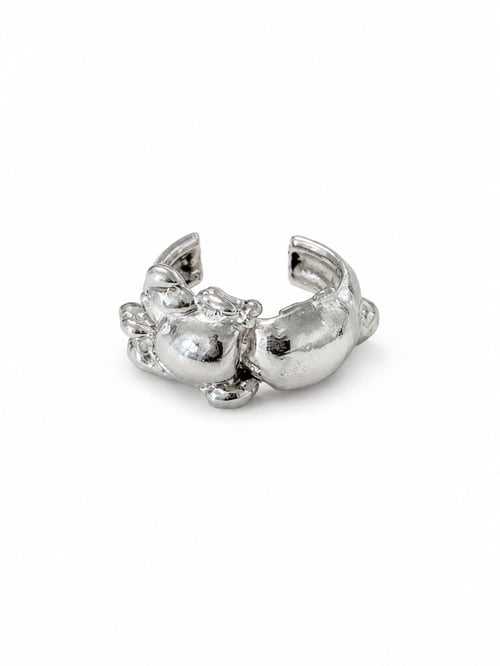 Bubble Bug cuff i sølv (1)