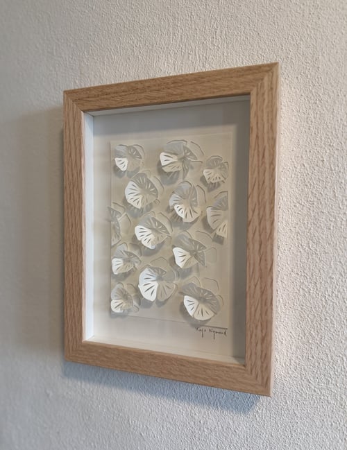 A5, 3D papercut, hvid, indrammet  (4)