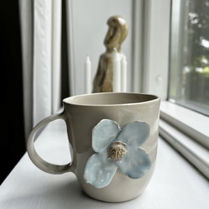 Lyseblå blomsterkop – produktbillede