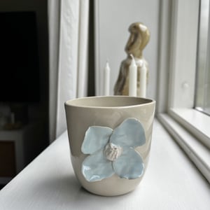 Lyseblå blomsterkop – produktbillede