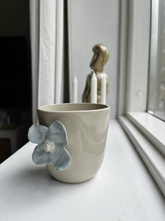 Lyseblå blomsterkop billede 2