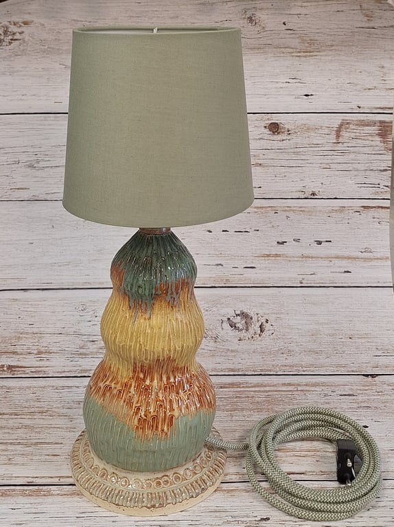 Lampe m. skærm billede 2