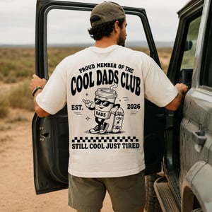Cool Dad's Club Tshirt – produktbillede