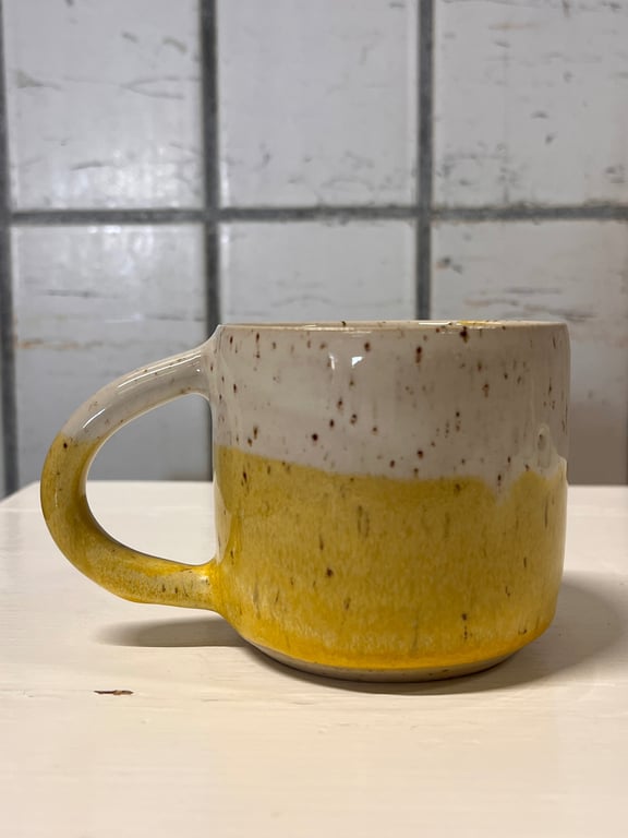 Gul far kop. 290 ml. H: 7,5 cm billede 2