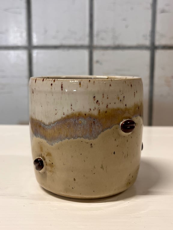 Kaffebønne kop. 340 ml. H: 8,5 cm billede 2