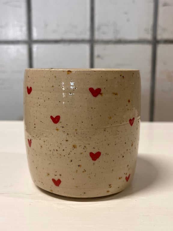 Hjerte kop. 350 ml. H: 8,5 cm