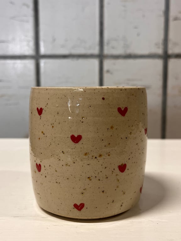 Hjerte kop. 350 ml. H: 8,5 cm billede 2