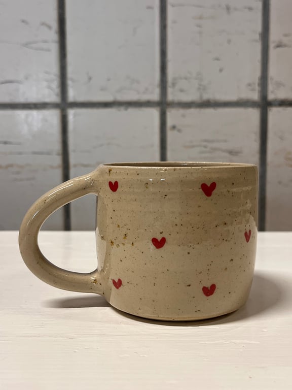 Hjerte kop. 300 ml. H: 7,5 cm billede 2