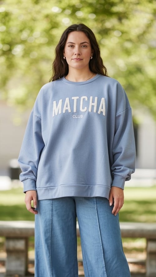 Lotus cotton sweat blouse, Blue w white. Onesize str. 38-48. (2)