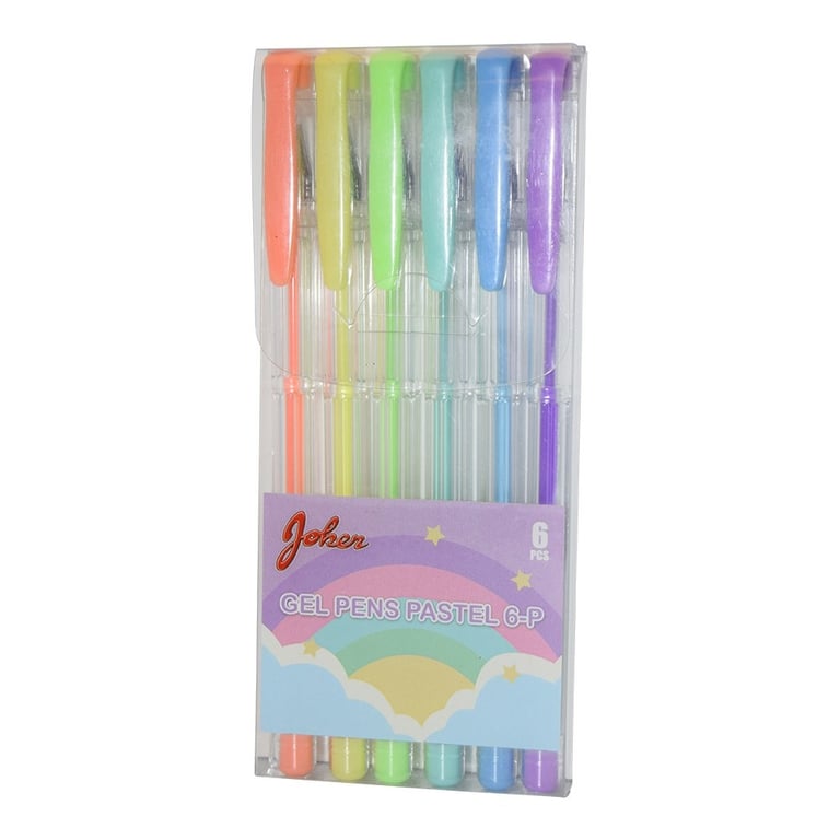 GEL PENS PASTEL 6-P
