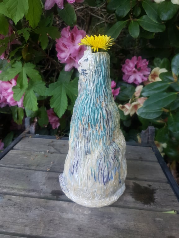 Fredelige kat - vase  billede 4