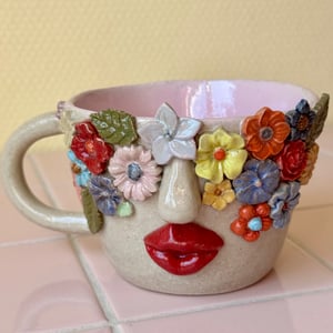Blomsterpige kop - lyserød – produktbillede