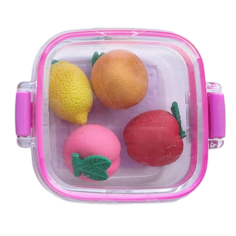 ERASERS FRUITS 4-P		