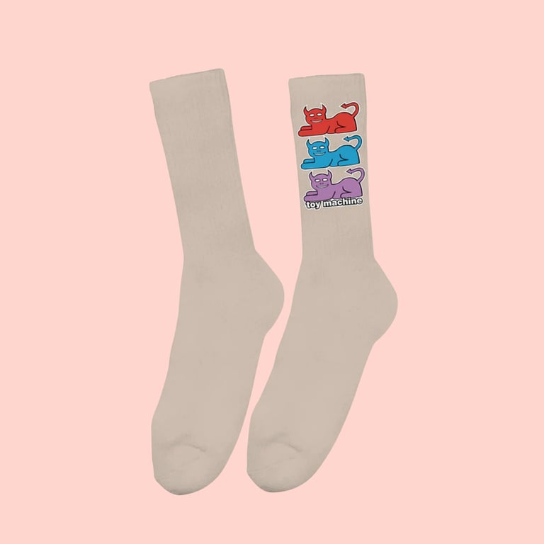 Toy Machine, Triple Cats socks, one size