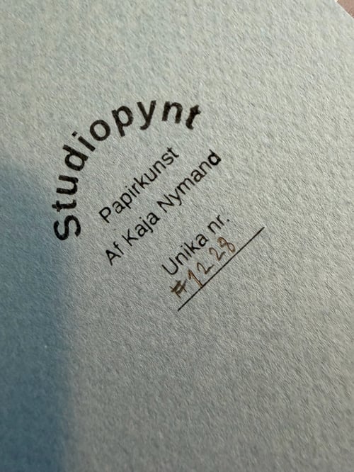 A4, papercut, dueblå , indrammet  (3)
