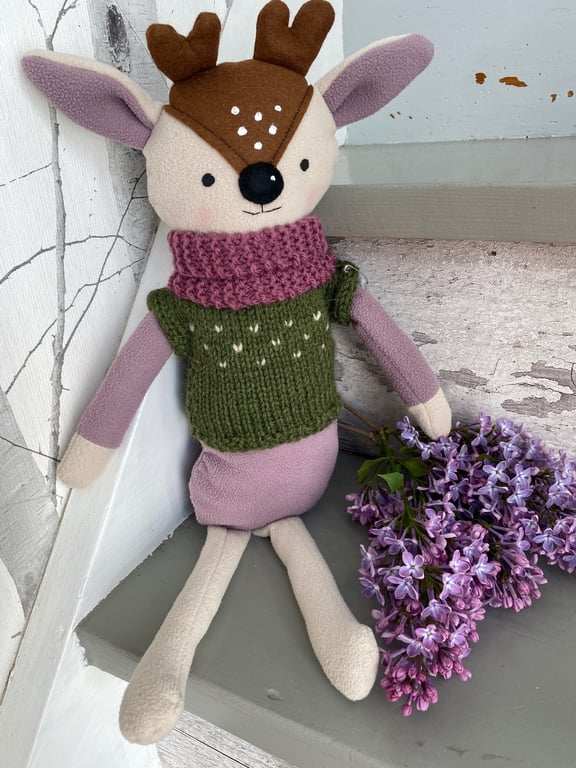Lille Rådyr - Lilla fleece