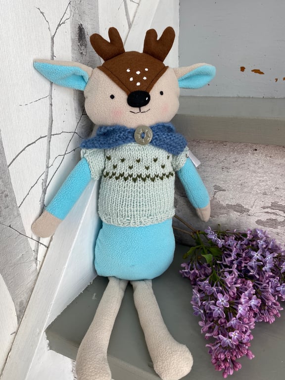 Lille Rådyr - Turkis fleece
