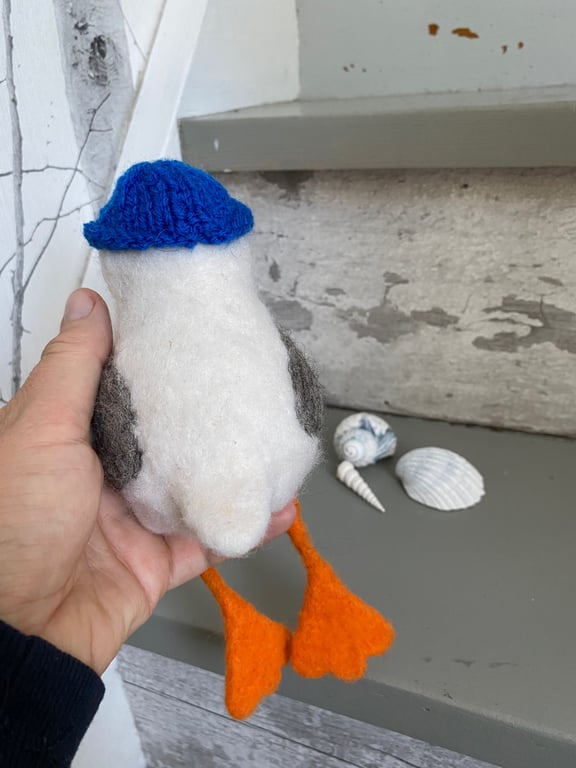 Måge med dinglende ben billede 3