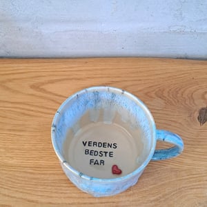 Verdens bedste far koppen kan indeholde 300 ml. – produktbillede