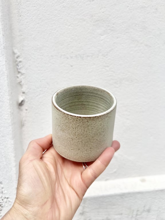 ENKEL i beige/grå, uden hank billede 3