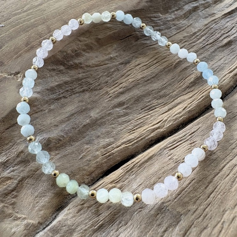Morganit armbånd 3mm