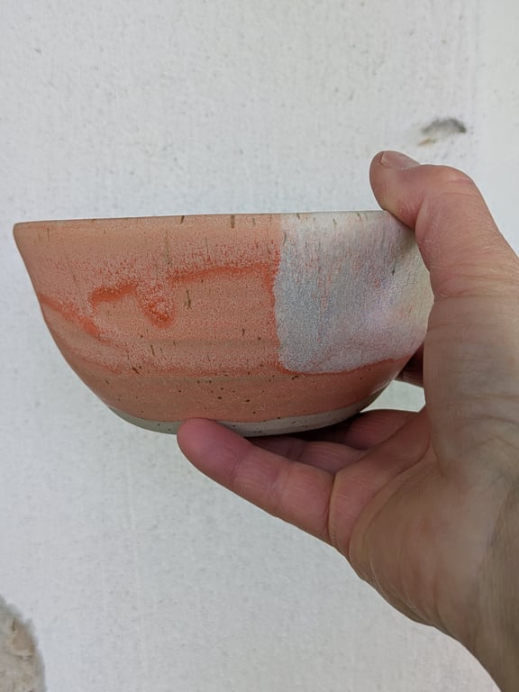 Skål orange/beihe billede 2