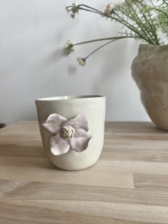 Lyserød blomsterkop No.14 billede 2