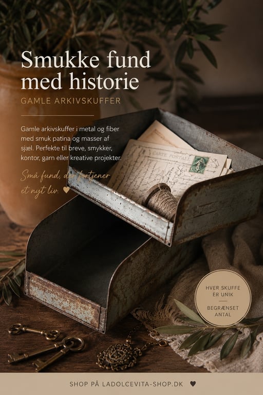 Antik værkstedsskuffe/metal