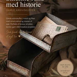 Antik værkstedsskuffe/metal – produktbillede
