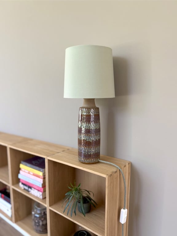 Upcycled vintage bordlampe - Søholm Keramik billede 4