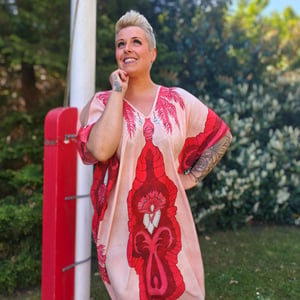 Alice Kjole Rød/Lyserød – produktbillede