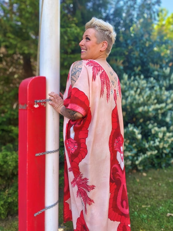 Alice Kjole Rød/Lyserød billede 3