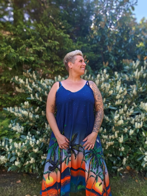 Pamela Kjole Blå billede 4