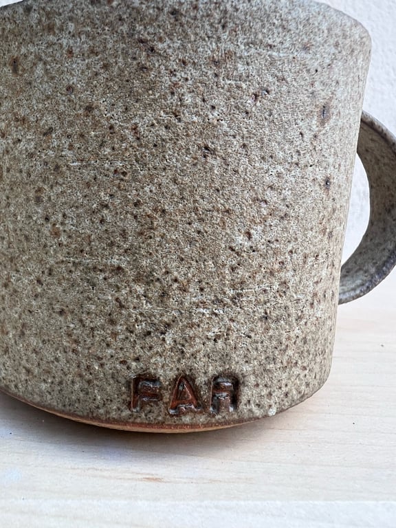 Far kop: beige mat uden hank billede 3