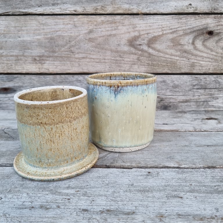 Smørklokke beige brun billede 2