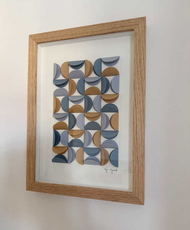 A4, EKKO,  papirrelief, indrammet  billede 3