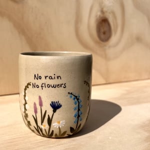 Flora-kop med tekst – produktbillede
