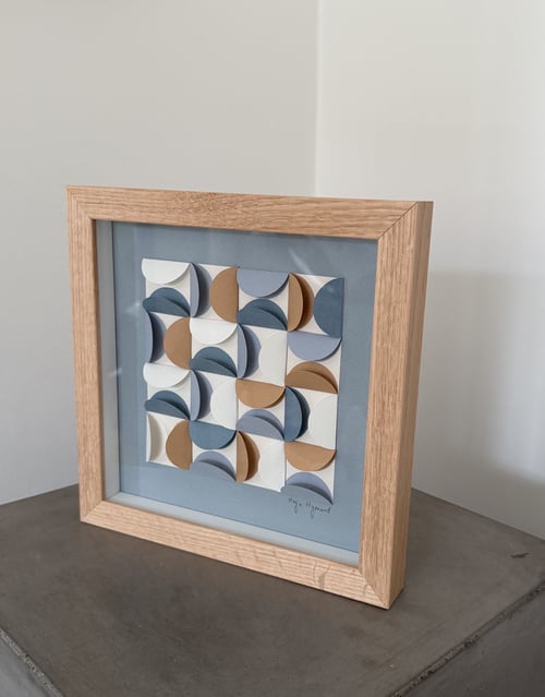 20x20cm, EKKO, papirrelief, indrammet 