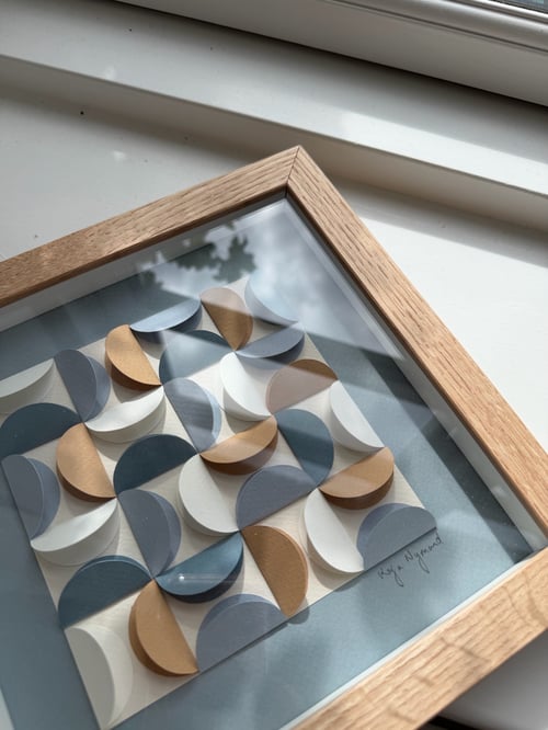 20x20cm, EKKO, papirrelief, indrammet  (2)