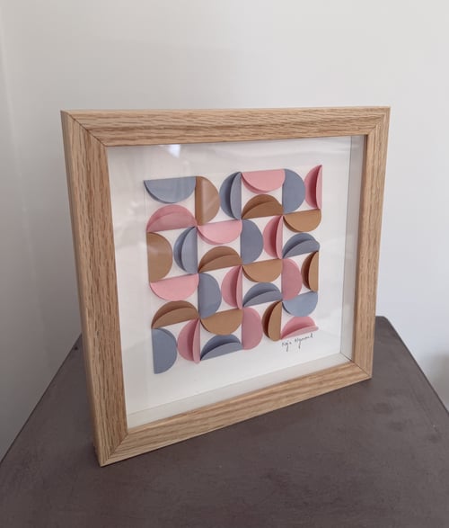20x20cm, EKKO, papirrelief, indrammet  (2)