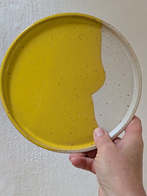 Frokosttallerken gul/beige